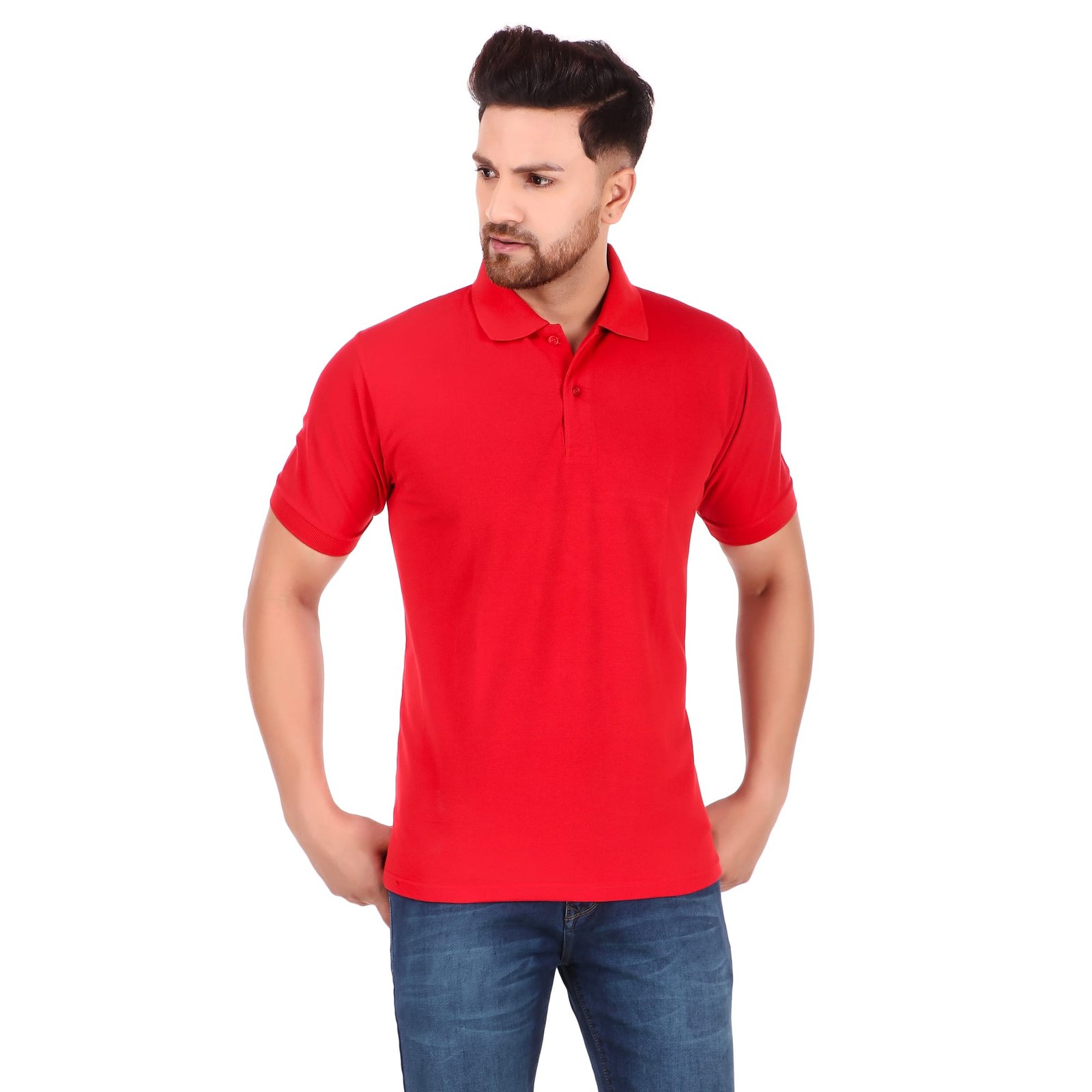 Polo Yorksteadd Candy Red Mens T-Shirt | Greylongg