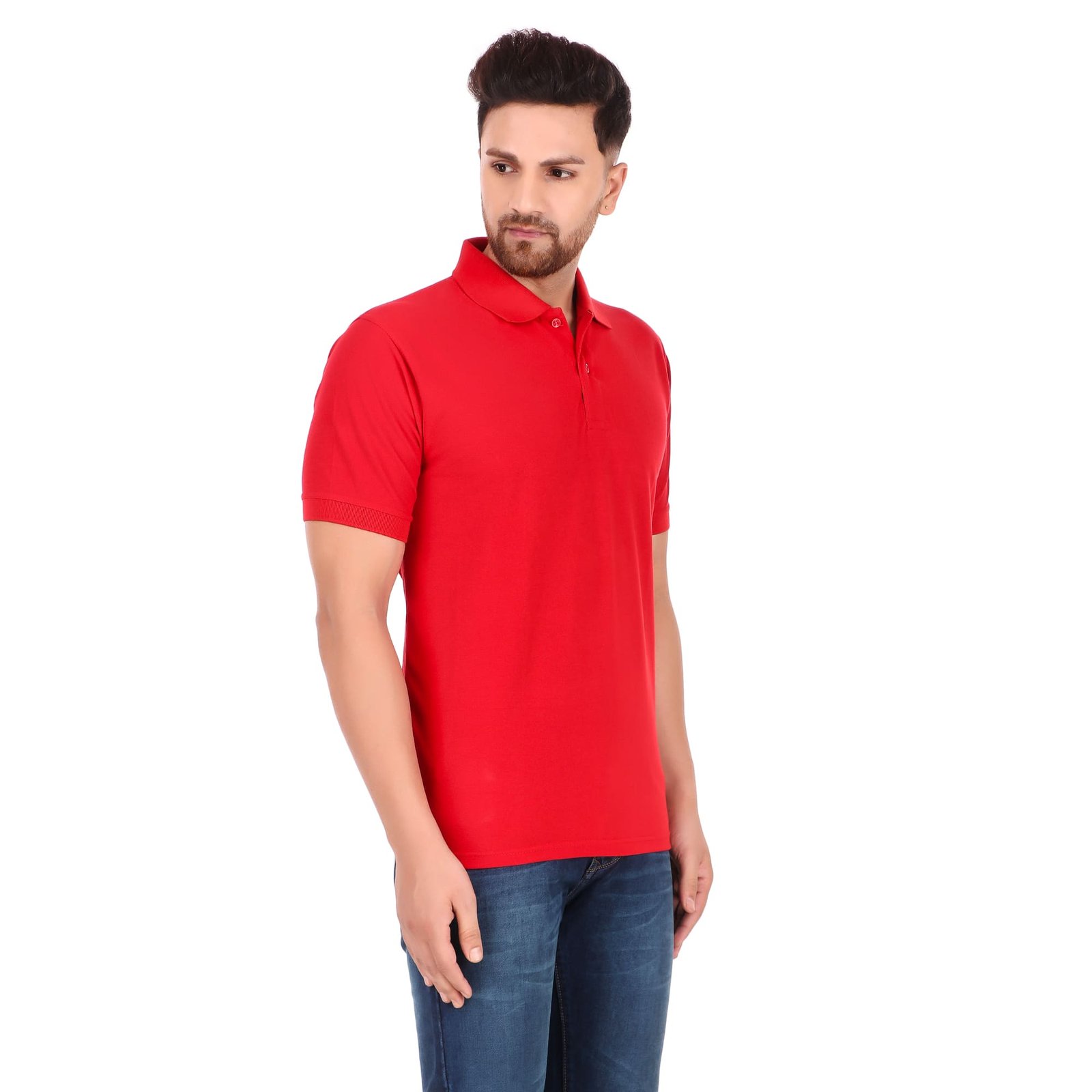 Polo Yorksteadd Candy Red Mens T-Shirt | Greylongg